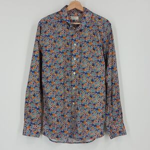 Eton Slim Fit Cotton Floral Dress Shirt
